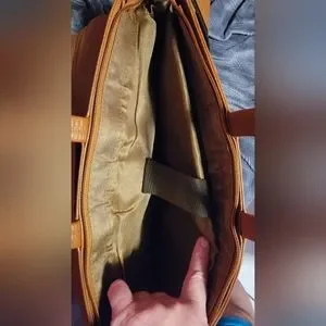 Synergy Inflating Bags Synergy Houston | Bags | Synergy Houston Light Brown Leather Laptop Bag ...
